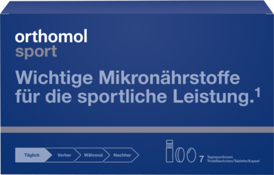 ORTHOMOL Sport Trinkfläschchen/Tabl./Kaps.Kombip.