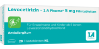 LEVOCETIRIZIN-1A Pharma 5 mg Filmtabletten