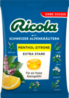 RICOLA o.Z.Beutel Menthol-Zitrone extra stark Bon.